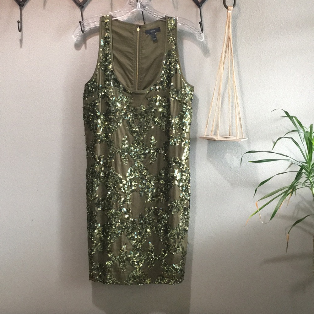 Dazzling racerback J Crew dress